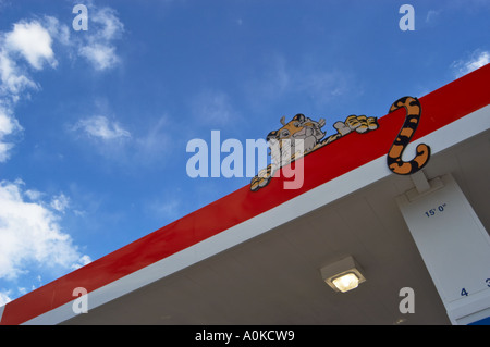 Stazione di Exxon negli Stati Uniti Foto Stock