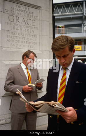 Il Test Cricket al Lords terreno in St Johns Wood, Londra, Inghilterra Foto Stock