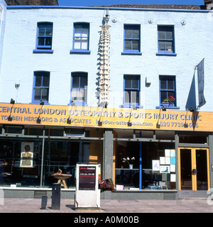 Central London Osteopatia lesioni sportive Clinic Shoreditch Tower Hamlets Est Londra Inghilterra REGNO UNITO Foto Stock