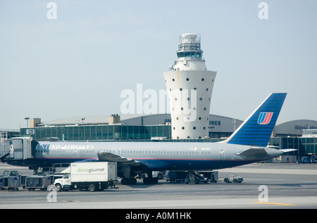 Scena dall'Aeroporto La Guardia di New York Foto Stock