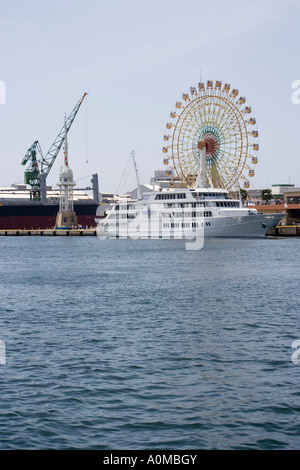 Vista del porto di Kobe in Giappone Foto Stock