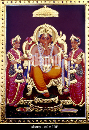 Ganesh il Diwali Card Foto Stock