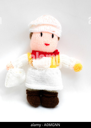 Mano morbida realizzata KnittedToy Foto Stock