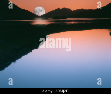 GB - Scozia: Loch Leven dal ponte di Coe Foto Stock