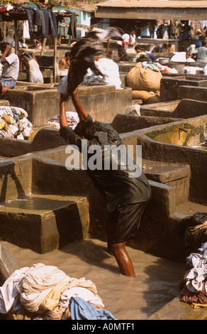 Dhobi ghat Cuffe Parade Bombay Mumbai India Foto Stock