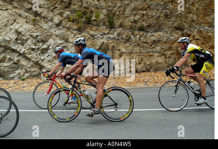 Il potere di pedale associazioni secolo doppia gara ciclistica Western Cape South Africa RSA Tradouw Pass Foto Stock