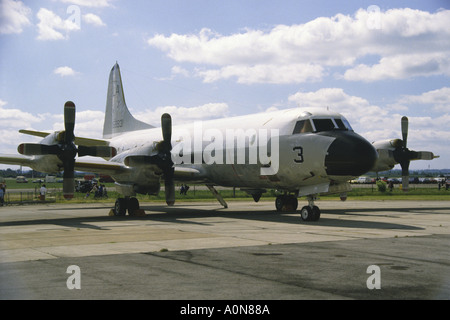Lockheed P-3C Orion US Navy Brize Norton Airshow di Foto Stock