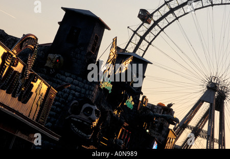 Traghetto gigante ruota ("Riesenrad'), il Prater Vienna Foto Stock