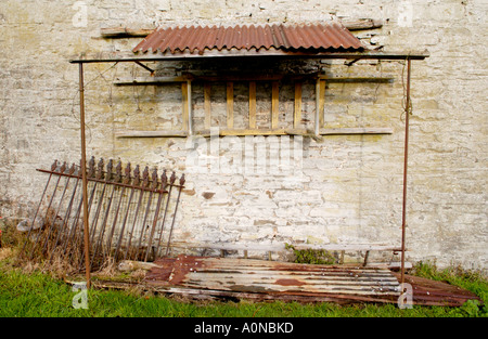 Battista Bethel Chapel di Pwllgloyw vicino a Brecon Galles POWYS REGNO UNITO costruito 1855 con associati cottage per predicatore o custode Foto Stock