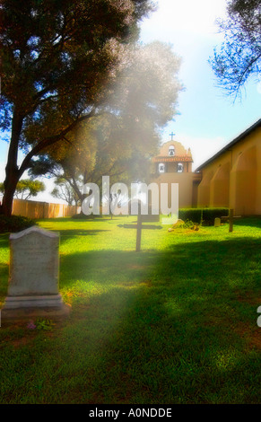 La missione di Santa Ines il cimitero di Solvang California Foto Stock
