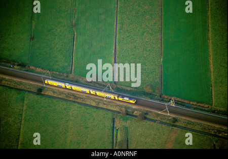 Vista aerea dalla mongolfiera Foto Stock
