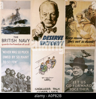Seconda Guerra Mondiale poster Foto Stock