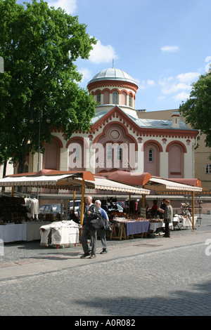 St Parasceve s o Piatnickaya Chiesa Ortodossa in Vilnius Lituania Foto Stock