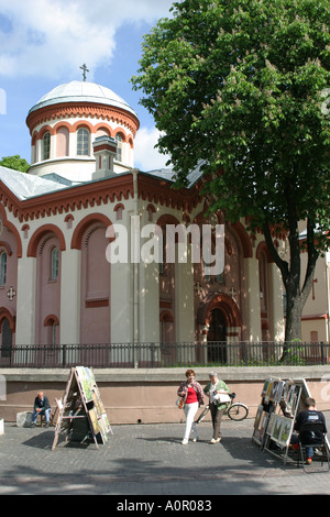 St Parasceve s o Piatnickaya Chiesa Ortodossa in Vilnius Lituania Foto Stock