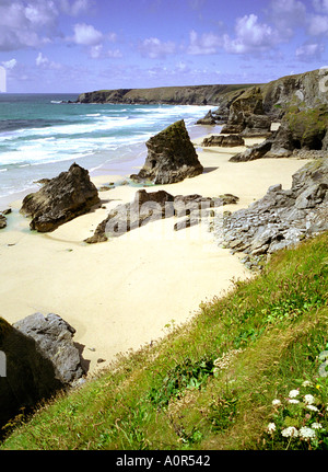 Tregurrian in North Cornwall Inghilterra Foto Stock