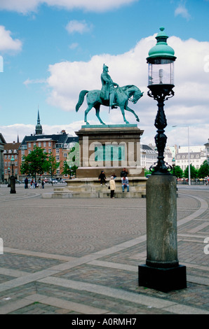 Statua equestre / Kopenhagen / Reiterstandbild Foto Stock