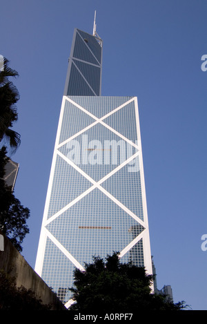 Dh BANCA DI CINA HONG KONG centrale torre di vetro edificio grattacielo corporate nuovi edifici di architettura asia Foto Stock