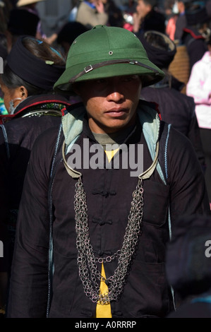Sapa mercato mattutino Sapa Vietnam del Nord Asia del sud-est asiatico Foto Stock