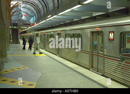 LA stazione della metropolitana di Hollywood Highland in West Hollywood Foto Stock