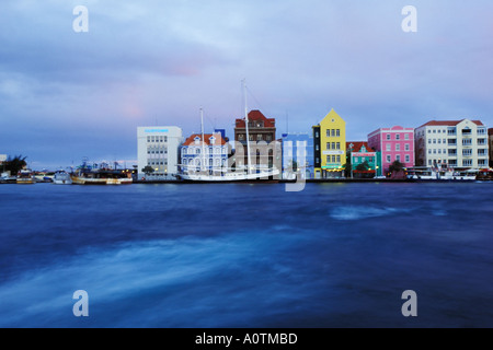 Curacao Willemstad, Waterfront, Punda Foto Stock