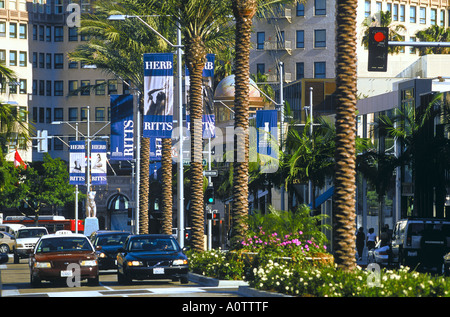 RODEO DRIVE BEVERLY HILLS LOS ANGELES Foto Stock
