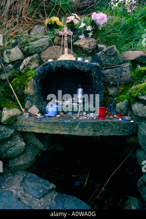 Pozzo santo su dalla madonna isola Wexford in Irlanda Foto Stock