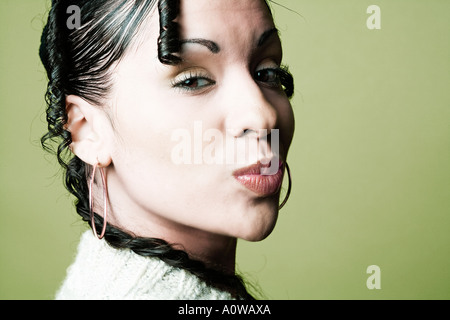 Ritratto di razza mista donna Foto Stock