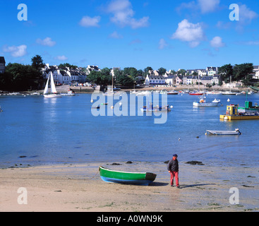 Francia Bretagna BENODET fiume l'Odet E ST MARINE Foto Stock