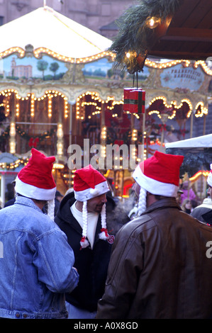 Mercatino di Natale a Francoforte Foto Stock