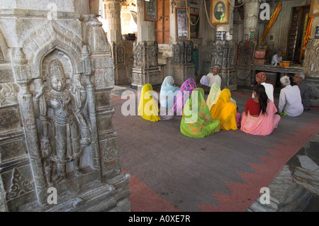 India Rajasthan Udaipur città vecchia Jagdish Mandir tempio Foto Stock