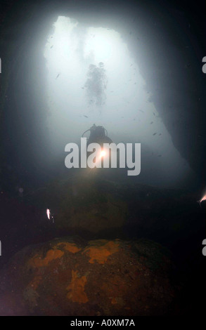 Diving in povero cavaliere isole Foto Stock