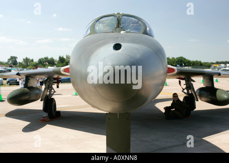 Globali in materia di aviazione Servizi Hunter T7 RIAT 2005 RAF Fairford Gloucestershire England Regno Unito Foto Stock