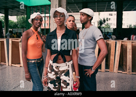 L'Avana, Cuba. Hip Hop al Club Pabellon Foto Stock