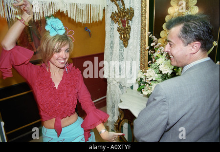 Siviglia, in Andalusia, Spagna. Feria de Abril Foto Stock