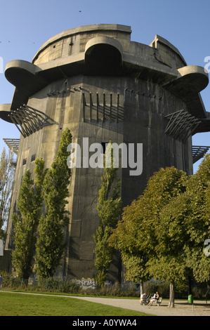 Augarten flaktower, rotonda Foto Stock