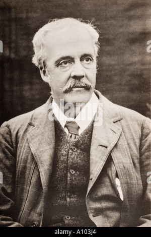 Arthur James Balfour, 1° Conte di Balfour, 1848 - 1930. Primo Ministro conservatore di Gran Bretagna. Foto Stock