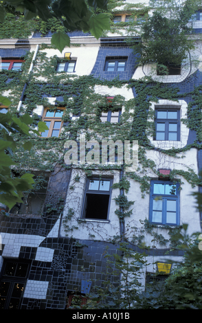 Vienna, casa Hundertwasser Foto Stock