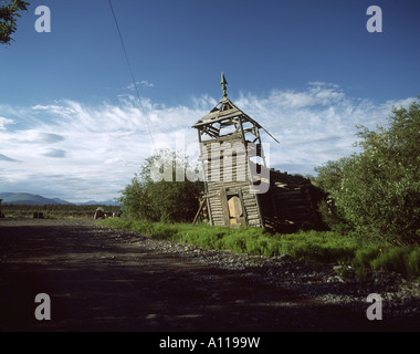 Vescovo storico Rowe espisopal chiesa costruita nel 1922 da Albert tritt Athapascan leader indiano al villaggio artico Alaska USA Foto Stock