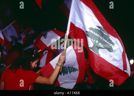 La causa della pace nel mondo Beirut Libano Foto Stock