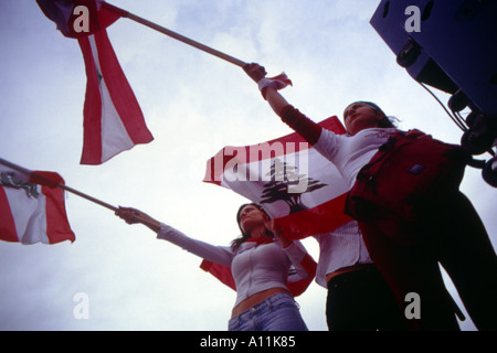 La potenza di una nazione a Beirut Libano Foto Stock