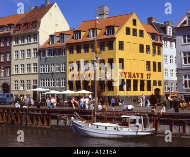 Danimarca Copenhagen Nyhavn Foto Stock