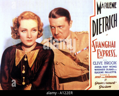 Shanghaï Express Anno 1931 Direttore Josef von Sternberg Marlene Dietrich Clive Brook hobby card Foto Stock