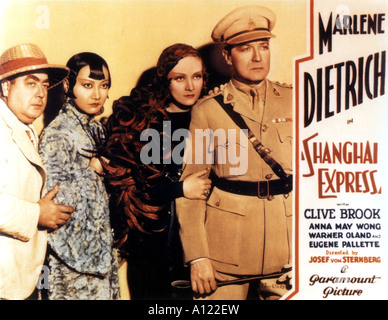 Shanghaï Express Anno 1931 Direttore Josef von Sternberg Marlene Dietrich Anna May Wong Clive Brook hobby card Foto Stock