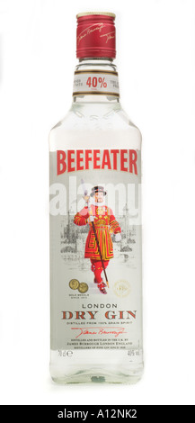 Beefeater London dry gin james burrough premium autentico di qualità senza compromessi il ginepro coriandolo angelica siviglia torre arancione Foto Stock