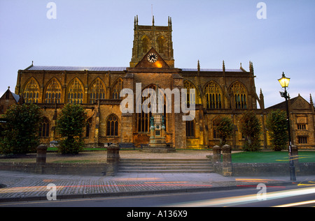 Città di Sherborne Abbey nella contea di Dorset England Regno Unito Foto Stock