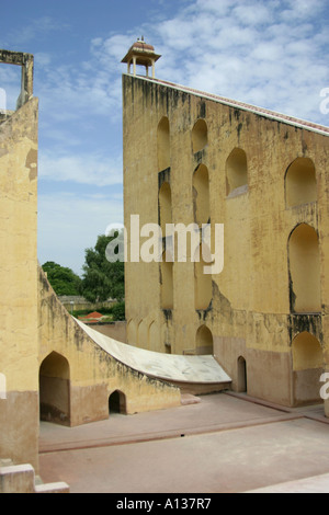 Il Jantar Mantar observatory a Jaipur, India Foto Stock