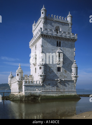 Portogallo Lisbona Torre di Belem Foto Stock