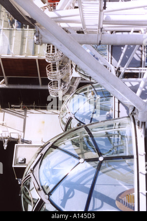 All'interno il British Airways London Eye, England, Regno Unito Foto Stock