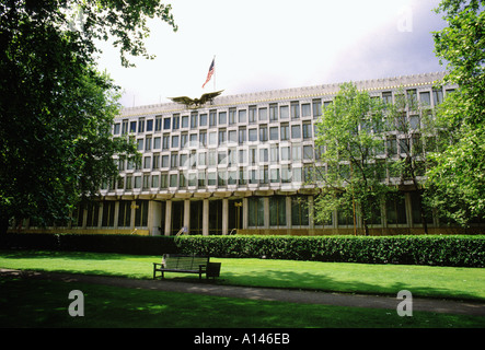 Ambasciata degli Stati Uniti in Grosvenor Square, London, Regno Unito Foto Stock