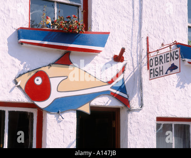 Kinsale contea di Cork Repubblica di Irlanda insegna esterna pescivendoli shop Foto Stock